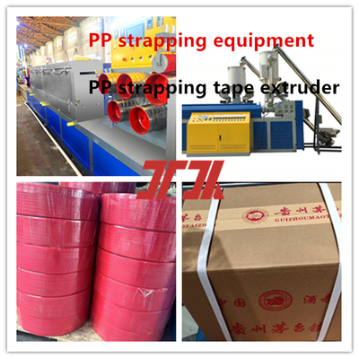 5-19mm dây chuyền sản xuất dây đai PP extruder vít đôi cho máy bọc tự động