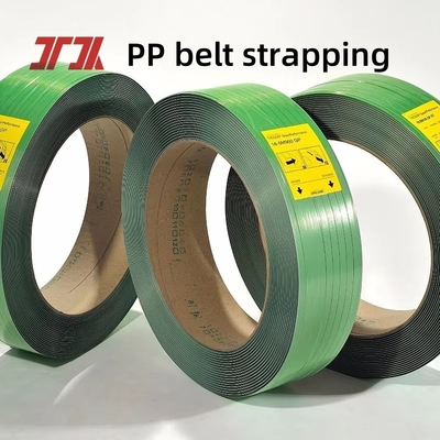 Sức mạnh>500KG Phổ có thể in Poly Strapping Transparent Green PET Strap Giá cả phải chăng Bao bì Dây đeo Dây đeo