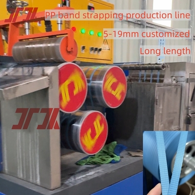 Máy làm dây đai PP 80kw với độ dẻo dai tốt 50-350kg