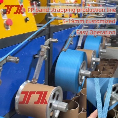 Máy làm dây đai PP 80kw với độ dẻo dai tốt 50-350kg
