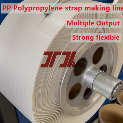100% vật liệu tái chế sử dụng máy làm băng đeo dây PP với máy cuộn tự động 5-19mm chiều rộng tùy chỉnh