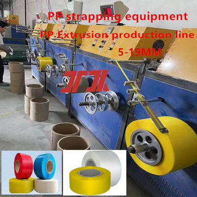 Máy ép nhựa 5-19mm PP dây chuyền sản xuất băng đeo polypropylene PP dây chuyền dây chuyền máy ép lên đến 300m/min