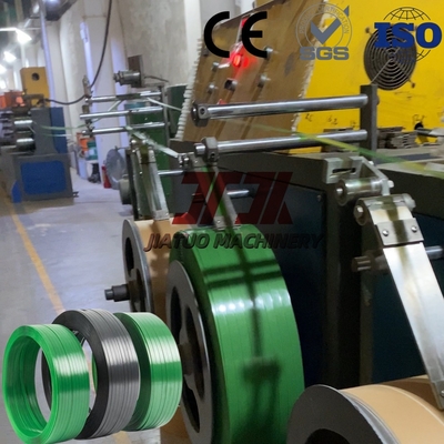 300KW 0.6mm PET dây đai Extrusion đường single screw với hệ thống điều khiển PLC 350-950kg