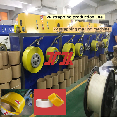 Máy đóng gói dây chuyền sản xuất dây đai PP thiết bị dây đai PP với chiều rộng 5-19mm