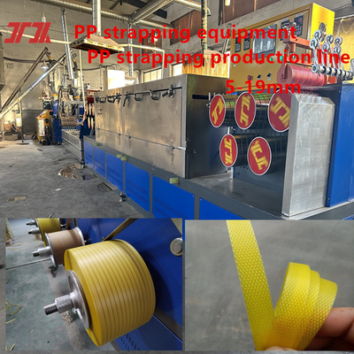 Dây chuyền đùn dây đeo bằng điện PP Máy làm dây đeo bằng nhựa với điều khiển PLC
