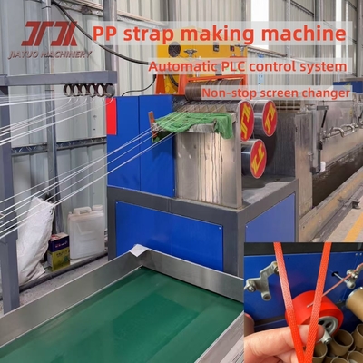 Máy chế tạo dây đai hoàn toàn tự động PLC JiaTuo PP với động cơ GUOMAO