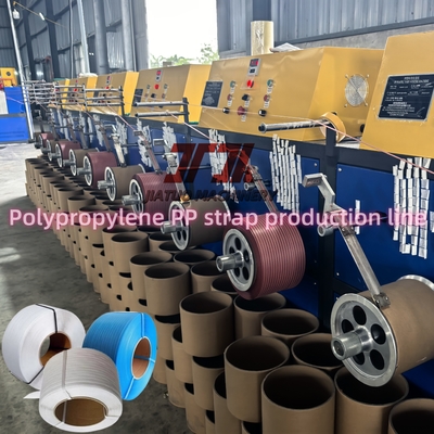 Dây chuyền sản xuất đai PP công suất 380KG/H chuyên nghiệp với điều khiển PLC và bộ đổi không dừng