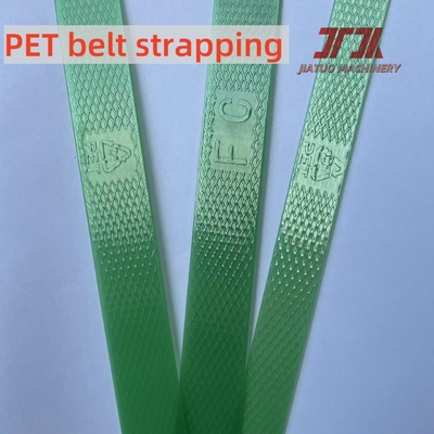Vật liệu màu xanh lá cây Virgin PET Strap cho Brick Pallet Packaging Good Tension 350-950kgf