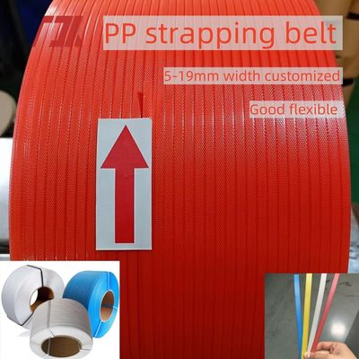 5mm Machine Grade Strap Packaging PP Strapping với độ thẳng tốt và màu sắc tùy chỉnh