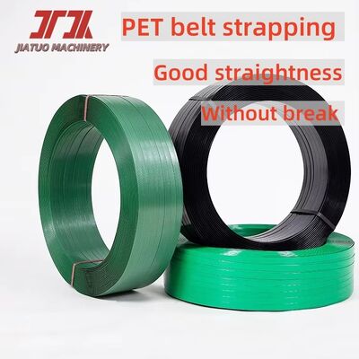 Dây đeo PET polyester màu xanh lá cây được thêu nổi tùy chỉnh trong các thông số kỹ thuật và mô hình khác nhau cho bao bì máy