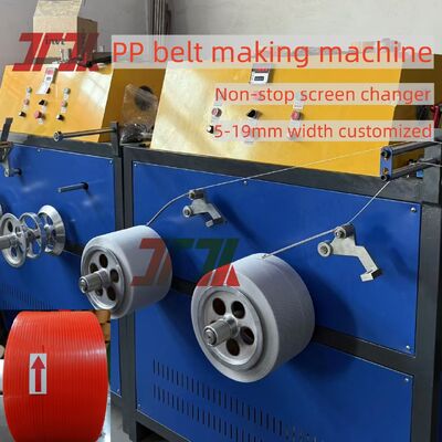 230-260Kg/h PP Polyethylene Packing Belt Extrusion Production Line với vít đôi đơn