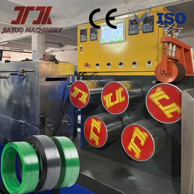 Máy đùn đai PET đóng gói công suất 100kw, làm đai polyester với bơm nóng chảy 100CC