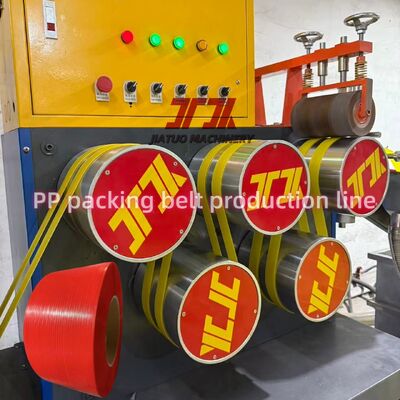 Máy làm dây đai PP rộng 5-19mm để đóng gói với máy quấn tự động