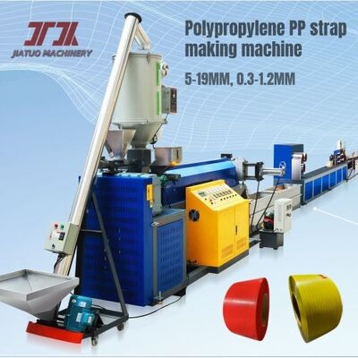 45-50KW Polypropylene PP dây đai làm máy có thể sử dụng 100% PP tái chế vật liệu