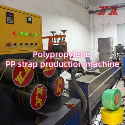 Máy sản xuất dây đai PP trục vít đôi với công suất 230-260Kg/h cho dây đai Sandwich sử dụng vật liệu tái chế PP