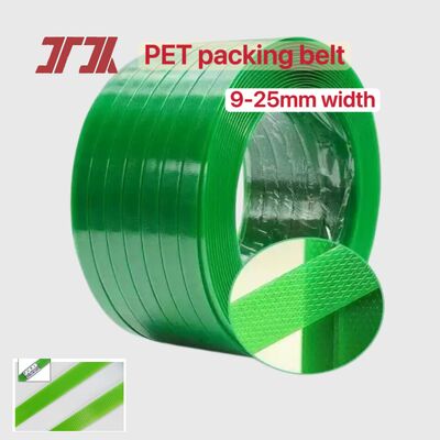Dây đai đóng gói PET 9–25 mm Dây đai PET đai thép nhựa PET chịu được cả nhiệt độ lạnh và nhiệt độ cao