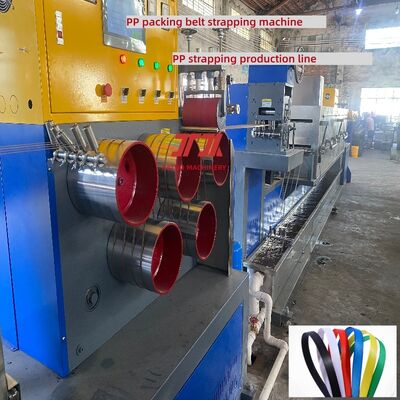 Máy làm dây đai PP 5mm PP Thiết bị dây đai với hệ thống điều khiển PLC