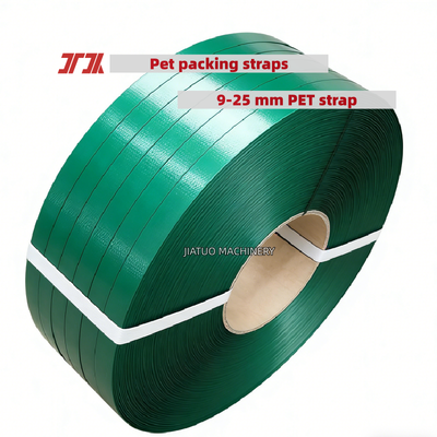 Các dây đai đóng gói PET màu xanh lá cây cao tốc 19mm PET dây đai đóng gói PET cho công cụ dây đai khí nén