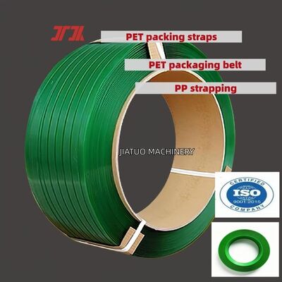 Các dây đai đóng gói PET màu xanh lá cây cao tốc 19mm PET dây đai đóng gói PET cho công cụ dây đai khí nén