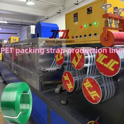 Hệ thống lọc xi lanh đơn Máy làm dây đeo PET Sử dụng dây đai tự động
