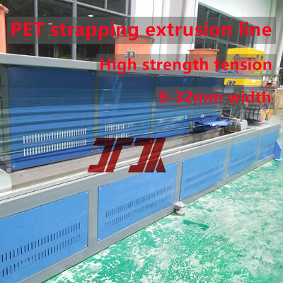 Đường dây sản xuất dây đai PET tốc độ cao > 150m/min với máy cuộn tự động