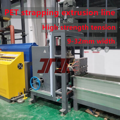 Đường dây sản xuất dây đai PET tốc độ cao > 150m/min với máy cuộn tự động