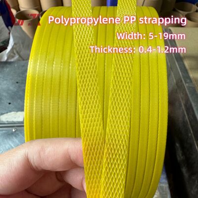Dây đai đóng gói PP cường độ cao 5-19mm với chiều dài 7000m / cuộn
