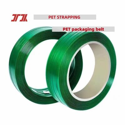 High-speed PET strapping 16mm Green PET packaging band for manual strapping tools