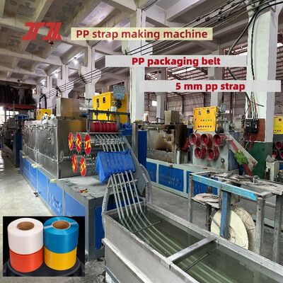 Thiết bị sản xuất dây đai đóng gói PP 5mm hiệu suất cao Máy sản xuất dây đai PP điều khiển tự động