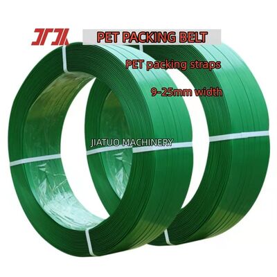 Vành đai đóng gói PET màu xanh lá cây 16mm cho máy dây đai khí nén