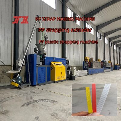 Máy làm dây đeo PP Dây chuyền ép đùn dây đai PP cuộn tự động có in trực tuyến