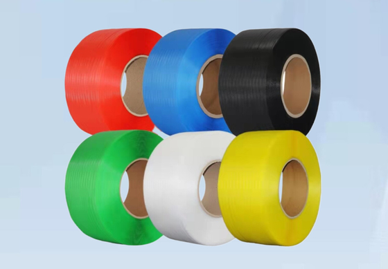 Tùy chỉnh Pallet màu xanh lá cây dập nổi Đóng gói Dây đai nhựa PP