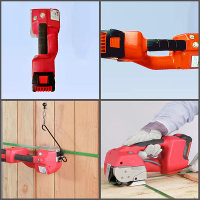 Máy đóng đai cầm tay 2100N dùng pin, dây đai 13mm 16mm PET PP