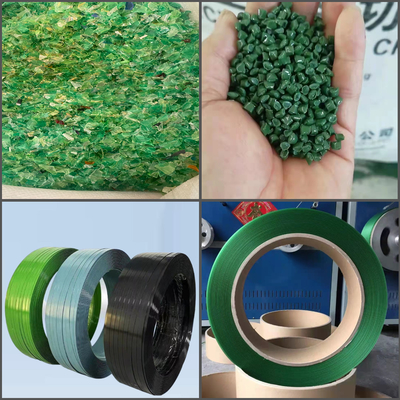 110mm Đường dẫn đẩy dây đai PET một vít với điều khiển PLC và máy cuộn tự động