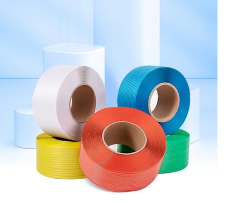 Dây băng đóng gói PP, băng ràng buộc PP, băng đóng gói PP, 8,5kg/ roll meter: 1000-7000m, nguyên liệu: PP polypropylene