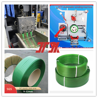 Máy đóng gói dây chuyền sản xuất dây đai thép PET nhựa máy làm dây đai PET cho chiều rộng 9-32mm