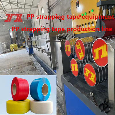 Đơn vị hóa 5-15mm một vít PP dây đai dây chuyền sản xuất máy đai PP cho hệ thống điều khiển PLC