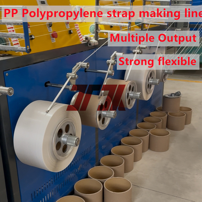 Máy đóng gói hoàn toàn tự động 240kg / H Máy làm dây đai PP nhựa 5-19mm Chiều rộng tùy chỉnh