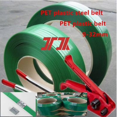 Nhà máy bán buôn 9-25mm PET nhựa dây đai PET nhựa thép dây đai sắt dây đai với áp dụng cho máy đai khí
