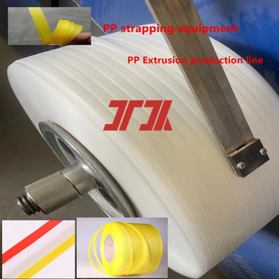 Máy ép nhựa 5-19mm PP dây chuyền sản xuất băng đeo polypropylene PP dây chuyền dây chuyền máy ép lên đến 300m/min