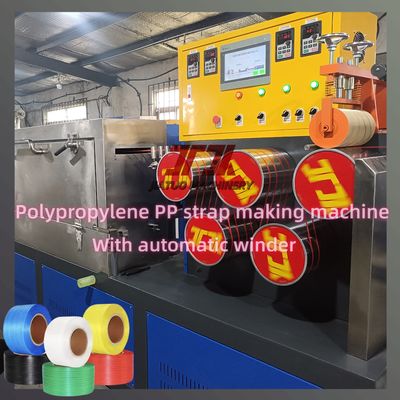 Dòng sản xuất dây đai PP 5-19mm với vít độc đáo 4 lưới thay đổi màn hình tự động