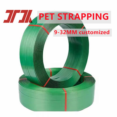 Dây đai nhựa thân thiện với môi trường 16mm Xanh lá và Đen Dây đai PET Polyester