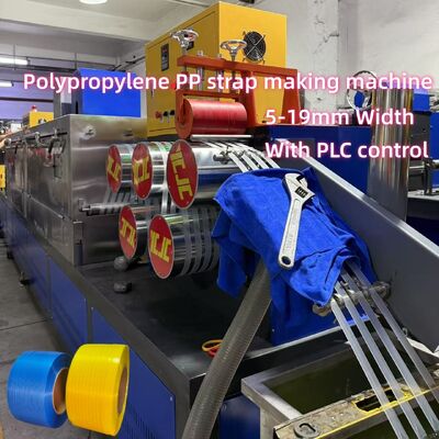 Máy sản xuất dây đai nhựa PP polypropylene 300kg / h Output 6 dây đai