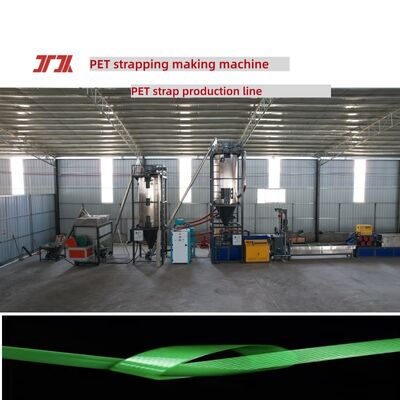 Máy làm dây đai PET Thiết bị sản xuất dây đai PET công suất đùn 200-600kg/H