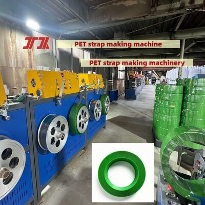 Đường dây sản xuất dây đai PET 9-25mm PET Strap Making Machine Đường dây sản xuất với 100% hạt chai PET