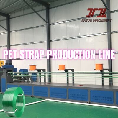 Dây chuyền sản xuất dây đeo PET 9-32mm với bộ lọc lớn hơn giúp đóng đai tự động