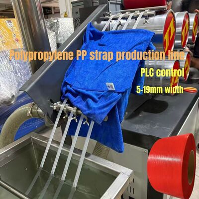 480kg/h Capacity Polypropylene Packing Strap Extrusion Line PLC Control
