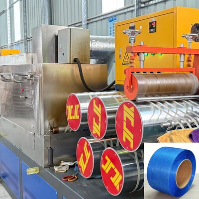 Dây đai nhựa PP Polypropylene 5-19mm Dây chuyền sản xuất ổn định ép đùn Tỷ lệ hỏng hóc thấp
