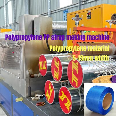 280m/min Tốc độ chạy Máy làm dây đai PP với máy cuộn dây hai trạm tự động