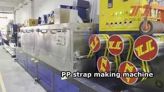 Máy làm dây đai PP PET điều khiển bằng PLC cho độ bền tốt và độ dài dài